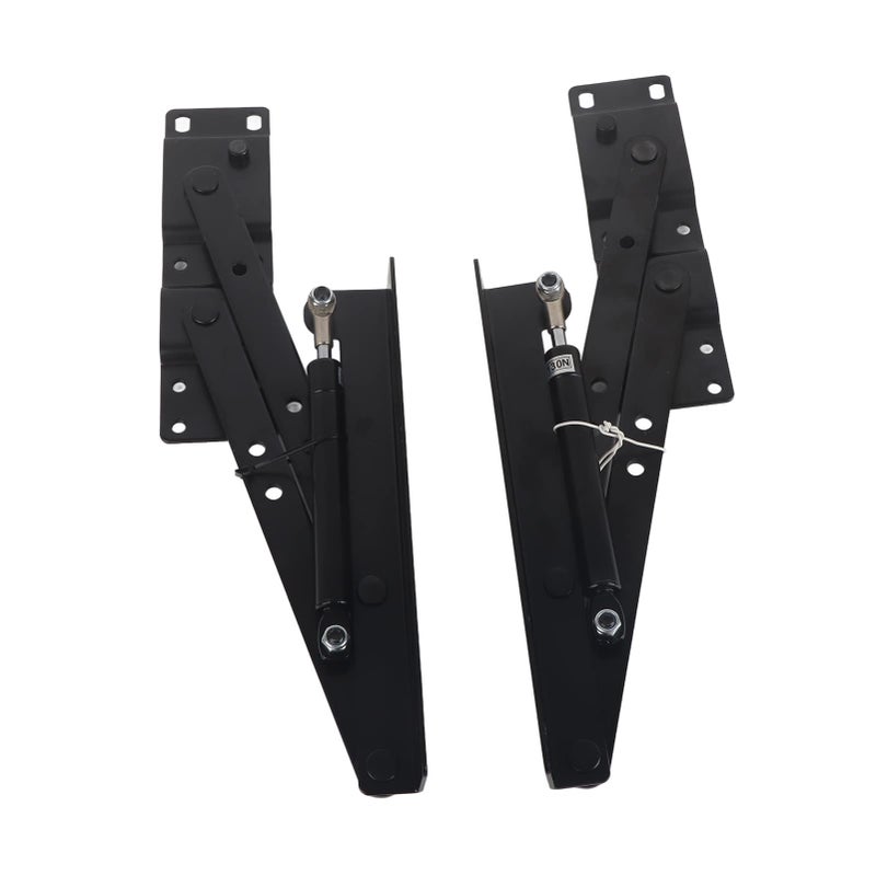 Garosa 1Pair Gas Hydraulic Folding up Top Table Coffee Table Lifting Frame Desk Mechanism Hardware Fitting Hinge Spring Standing Desk Frame Rack Hinge Rack Bracket - Image 4
